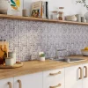 Mat Inter Mosaïque noir et blanc 2,2 x 2,2 cm Bada travertin- Mosaïque Pour Salle De Bains|Mosaïque Pour Douche