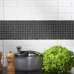 Colours Mosaïque noir et gris 30 x 30 cm Genovia- Mosaïque|Mosaïque Pour Douche