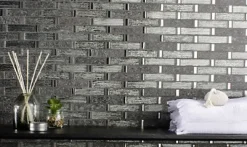 Casa Linea Mosaïque noir Jewel Black 30 x 33,5 cm- Mosaïque Pour Douche|Mosaïque