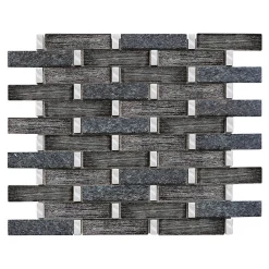Casa Linea Mosaïque noir Jewel Black 30 x 33,5 cm- Mosaïque Pour Douche|Mosaïque