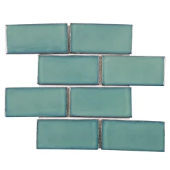 Mosaïque Pour Pièce À Vivre|Mosaïque<Mosaïque porcelaine Zellige vert L. 29,8 x l. 29,5 cm Mat Inter