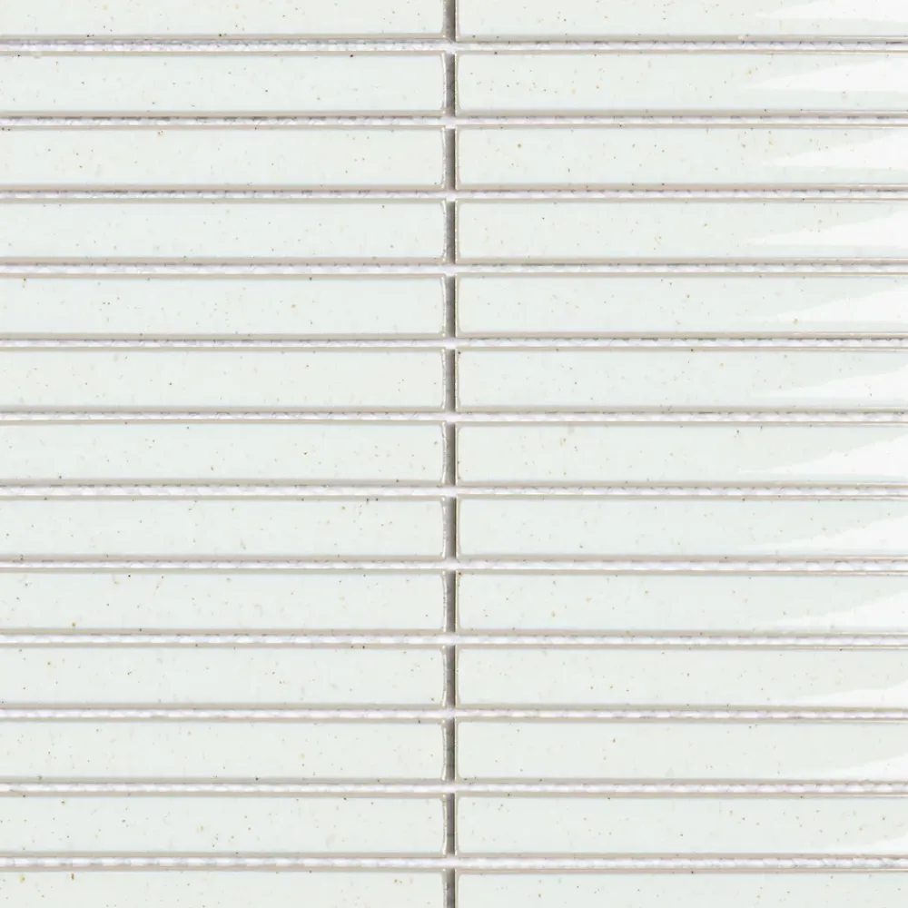 Lux Mosaic Mosaïque pour salle de bains et cuisine Kit-Kat Piano Blanc 29,6 x 29,9 cm Intérieur/Extérieur- Mosaïque