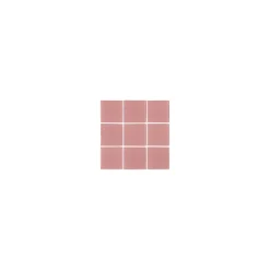 Gioia Materia Mosaïque pâte de verre UNICOLOR CARRÉ 3.8x3.8cm couleur : 166 Satiné boite de 1.54 m2- Carrelage Sol Pour Wc