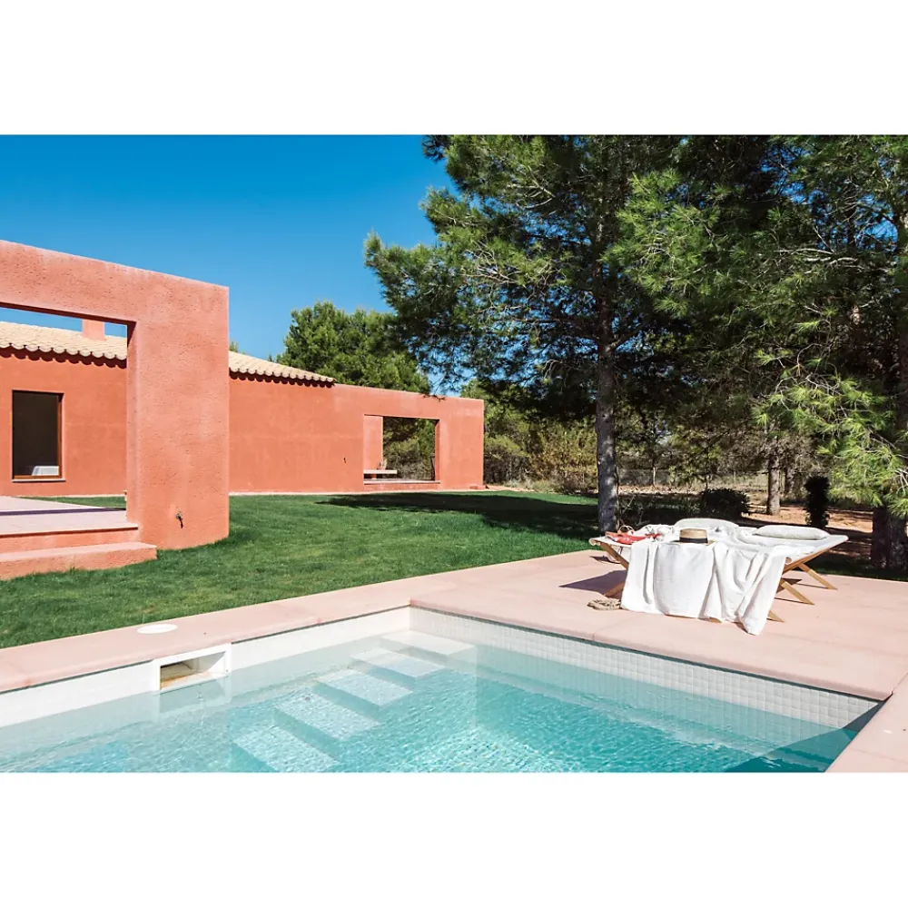 Gioia Materia Carrelage Sol Pour Wc|Carrelage Sol Uni<Mosaïque Pâte de verre UNICOLOR PISCINE CARRÉ couleur : Saja Anti-dérapant Classe 3 boite de 1.54 m2