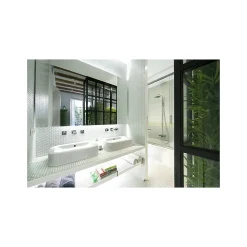 Gioia Materia Mosaïque pâte de verre UNICOLOR HEXAGONE 2.6x2.2cm couleur : 260 Satiné boite de 2 m2- Carrelage Sol Pour Wc