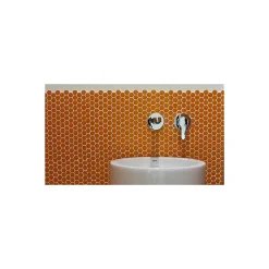 Gioia Materia Carrelage Sol Uni<Mosaïque pâte de verre UNICOLOR HEXAGONE 2.6x2.2cm couleur : 318 Satiné boite de 2 m2