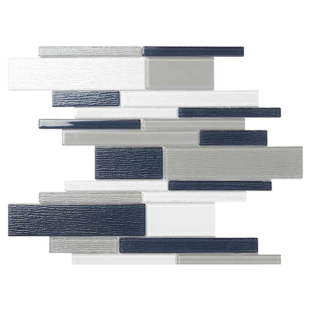 GoodHome Mosaïque Rennell gris 30 x 30 cm- Mosaïque Pour Salle De Bains|Mosaïque Pour Wc