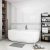 GoodHome Mosaïque Pour Douche|Mosaïque Pour Wc<Mosaïque Shannon noir et blanc 6,5 x 30 cm