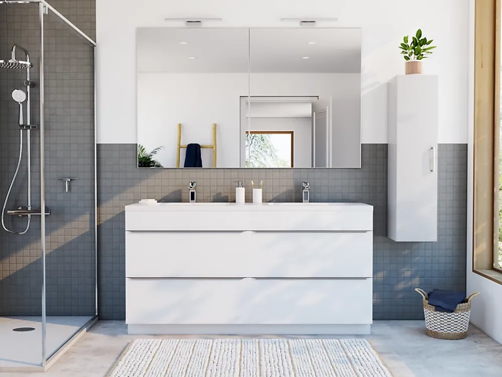 Casa Bella Mosaïque sol et mur anthracite 30 x 30 cm Oikos- Mosaïque Pour Salle De Bains