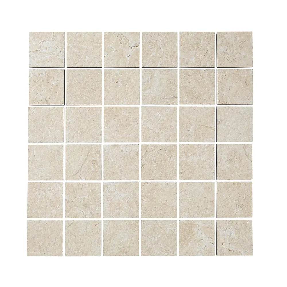 Colours Mosaïque Pour Douche|Mosaïque Pour Salle De Bains<Mosaïque sol et mur beige 30 x 30 cm Soft Lime Stone