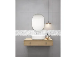 Vente-unique Mosaïque sol et mur en marbre crème - pack de 1m² (11 dalles de 30x30 cm) - POESY- Carrelage Sol Effet Marbre|Carrelage Sol Pour Salle De Bains