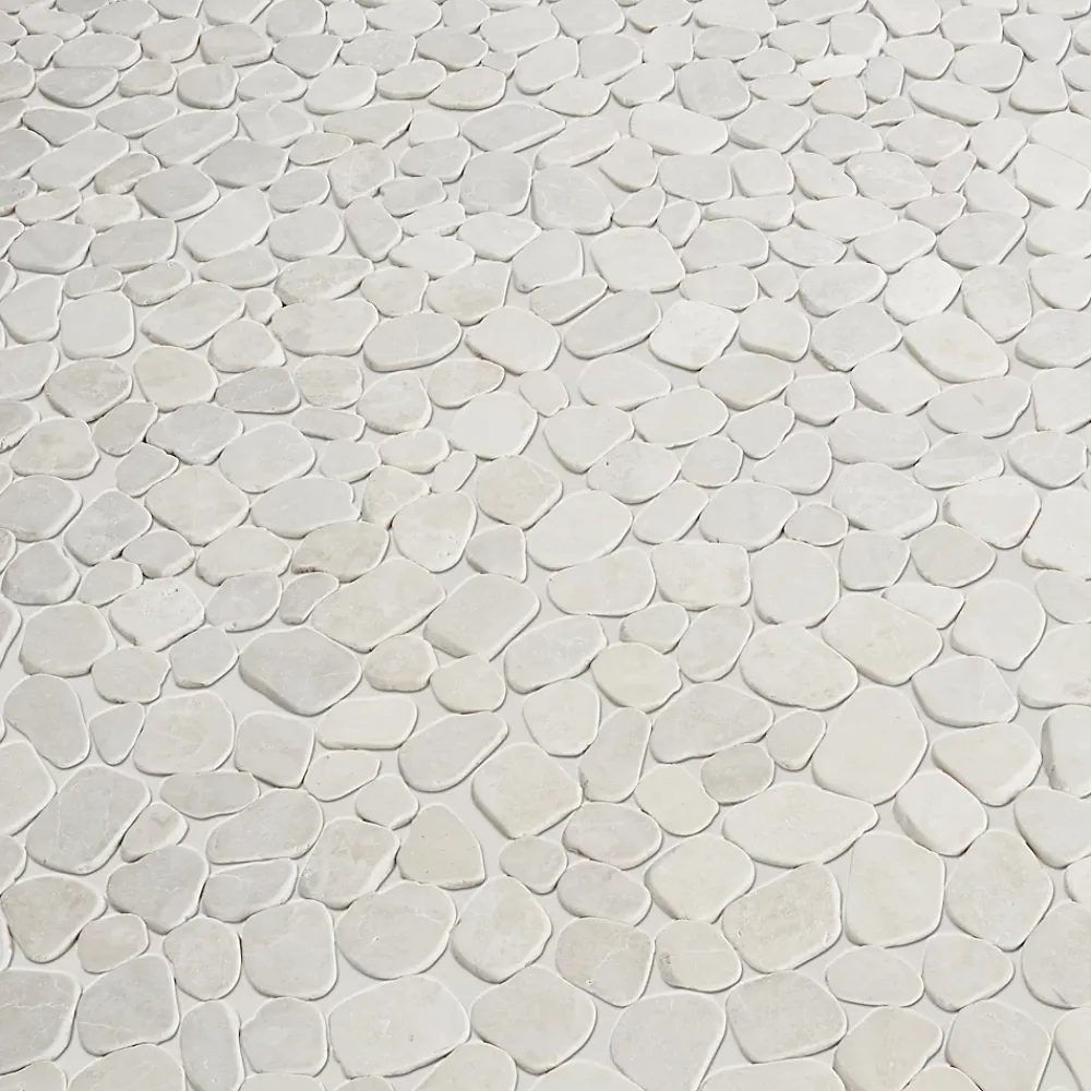 Mosaïque sol et mur en pierre beige L.31 x l.31,5 cm x ép.8 mm, Malaca- Mosaïque Pour Douche|Mosaïque Pour Wc