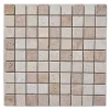 Mosaïque sol et mur en travertin L.31 x l.30,5 cm x ép.8 mm, Travertino- Travertin|Mosaïque Pour Douche