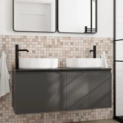 Mosaïque sol et mur en travertin L.31 x l.30,5 cm x ép.8 mm, Travertino- Travertin|Mosaïque Pour Douche