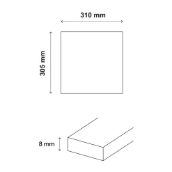 Travertin|Mosaïque Pour Douche<Mosaïque sol et mur en travertin motif chevron L.31 x l.30,5 cm x ép.8 mm, Travertino
