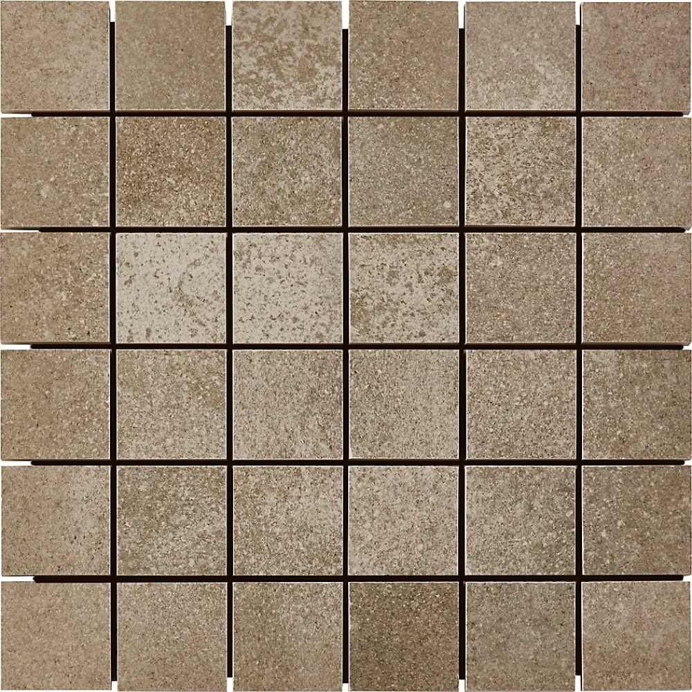 GoodHome Mosaïque sol et mur grège effet béton L.30 x l.30 cm x ép.10 mm, Kontainer- Mosaïque Pour Pièce À Vivre|Mosaïque