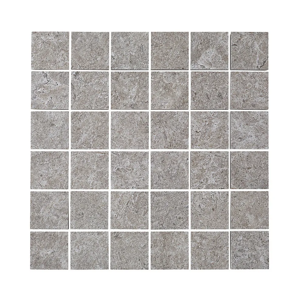 Colours Mosaïque Pour Douche<Mosaïque sol et mur gris 30 x 30 cm Soft Lime Stone