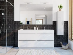 Casa Bella Mosaïque sol et mur noir 30 x 30 cm Oikos- Mosaïque Pour Douche|Mosaïque Pour Wc
