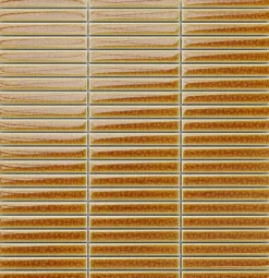Ilcom Mosaïque sur résille pour salle de bain et cuisine en céramique 29.0 cm x 28.2 cm - Curcuma- Mosaïque Pour Douche