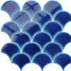 Ilcom Mosaïque sur résille pour salle de bain et cuisine en céramique 28.5 cm x 29.0 cm - Blue sky- Mosaïque Pour Douche|Mosaïque Pour Pièce À Vivre