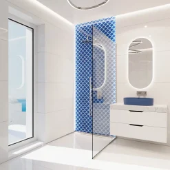 Ilcom Mosaïque sur résille pour salle de bain et cuisine en céramique 28.5 cm x 29.0 cm - Blue sky- Mosaïque Pour Douche|Mosaïque Pour Pièce À Vivre