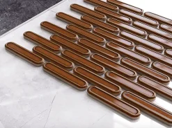 Ilcom Mosaïque Pour Wc<Mosaïque sur résille pour salle de bain et cuisine en céramique 30 cm x 30.5 cm - Caramel savoiardi