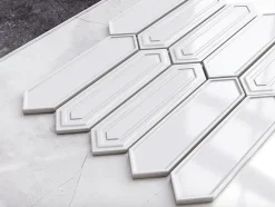 Ilcom Mosaïque sur résille pour salle de bain et cuisine en céramique 29.6 cm x 30 cm- Casablanca- Mosaïque Pour Pièce À Vivre