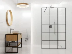 Ilcom Mosaïque sur résille pour salle de bain et cuisine en céramique 30 cm x 26 cm - Marble hive- Mosaïque Pour Douche