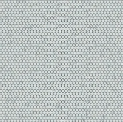 Ilcom Mosaïque sur résille pour salle de bain et cuisine en céramique 30 cm x 26 cm - Marble hive- Mosaïque Pour Douche