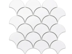 Ilcom Mosaïque sur résille pour salle de bain et cuisine en céramique 28.5 cm x 29 cm - First snow- Mosaïque|Mosaïque Pour Wc