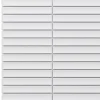 Ilcom Mosaïque sur résille pour salle de bain et cuisine en céramique 29.6 cm x 30 cm - Matt white piano- Mosaïque