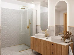 Ilcom Mosaïque Pour Salle De Bains|Mosaïque Pour Douche<Mosaïque sur résille pour salle de bain et cuisine en céramique 31.7 cm x 29.3 cm - Snowballs