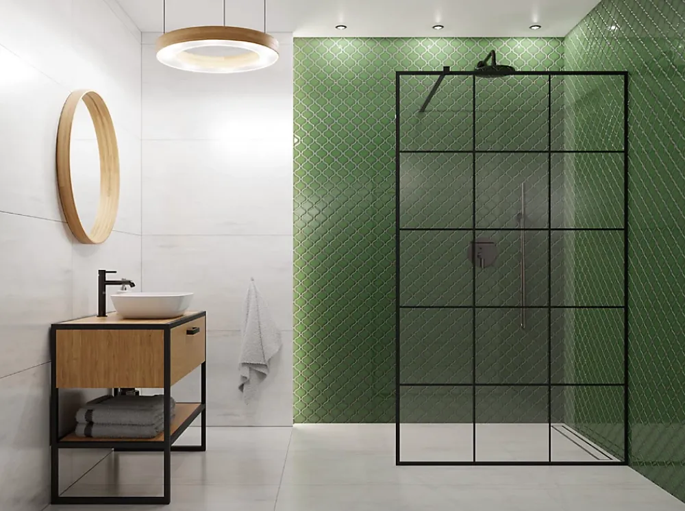Ilcom Mosaïque Pour Wc|Mosaïque Pour Pièce À Vivre<Mosaïque sur résille pour salle de bain et cuisine en céramique 27.5 cm x 25.2 cm- Arab emerald