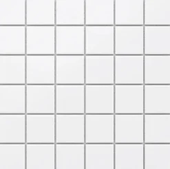 Ilcom Mosaïque Pour Douche|Mosaïque<Mosaïque sur résille pour salle de bain et cuisine en céramique 30.2 cm x 30.2 cm - White chaturanga
