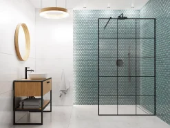 Ilcom Mosaïque sur résille pour salle de bain et cuisine en céramique 30.6 cm x 26.5 cm - Adriatic breeze- Mosaïque|Mosaïque Pour Douche