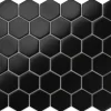 Ilcom Mosaïque Pour Pièce À Vivre|Mosaïque Pour Wc<Mosaïque sur résille pour salle de bain et cuisine en céramique 29.7 cm x 26.2 cm - Black honey