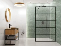 Ilcom Mosaïque sur résille pour salle de bain et cuisine en céramique 29.7 cm x 26.2 cm - Nori hive- Mosaïque Pour Douche|Mosaïque Pour Wc