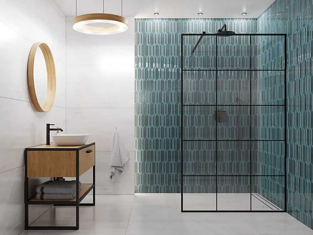 Ilcom Mosaïque Pour Douche|Mosaïque Pour Wc<Mosaïque sur résille pour salle de bain et cuisine en céramique 30.0 cm x 29.6 cm - Crystal