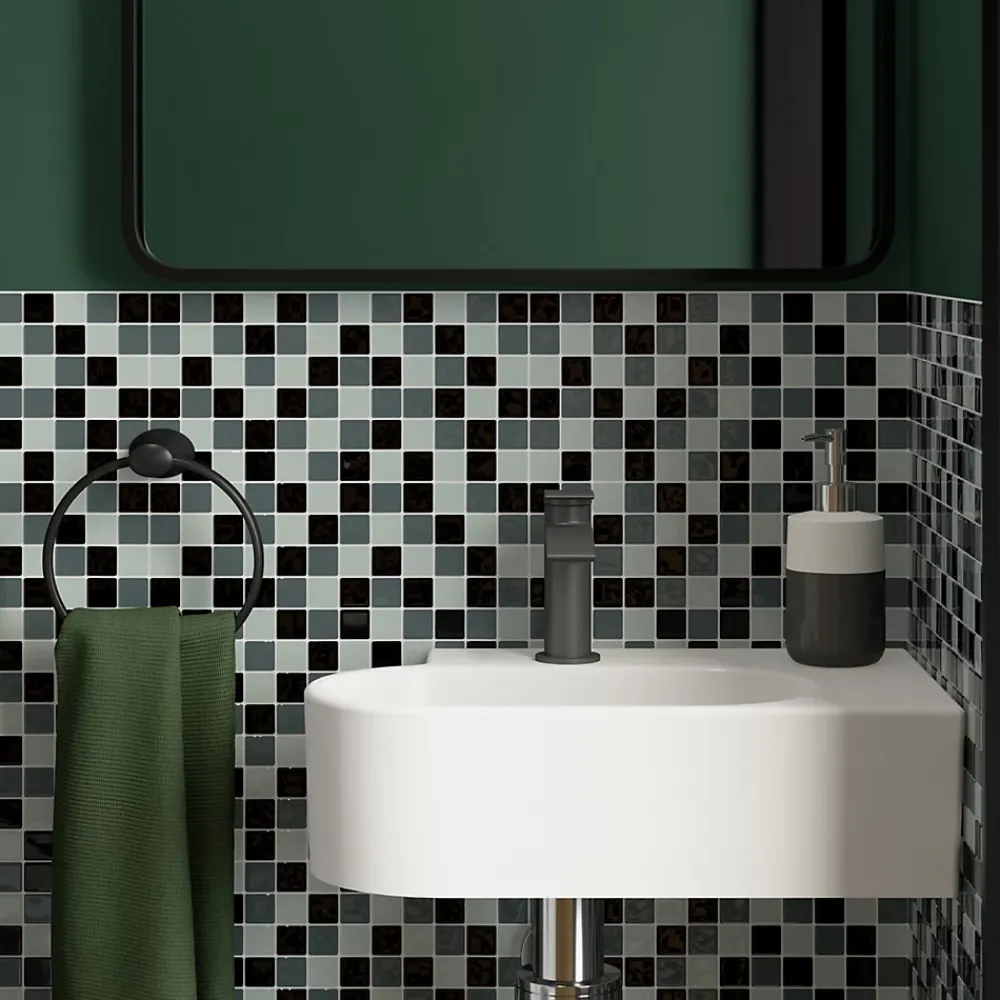 Colours Mosaïque Tarente gris 30 x 30 cm- Mosaïque Pour Douche|Mosaïque Pour Wc