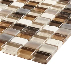 Colours Mosaïque Pour Douche|Mosaïque Pour Wc<Mosaïque Triesto marron 30 x 30 cm