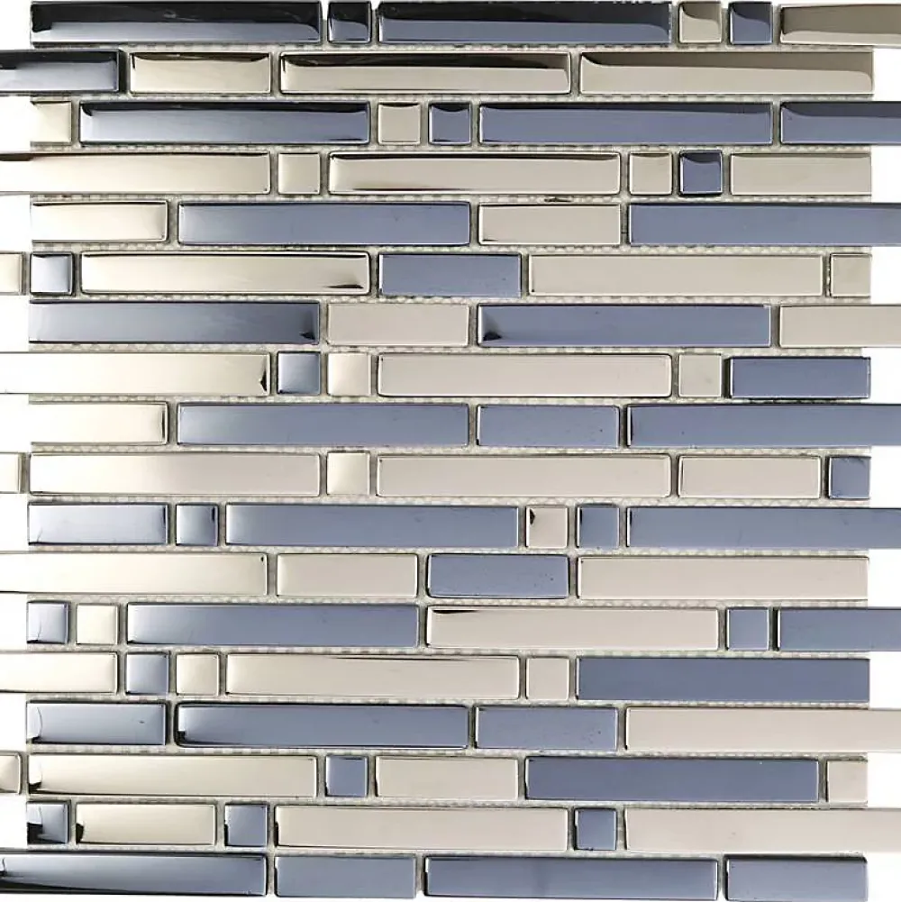 Decoon Mosaïque Pour Pièce À Vivre<Mosaïque Verre - Chrome - Barrettes
