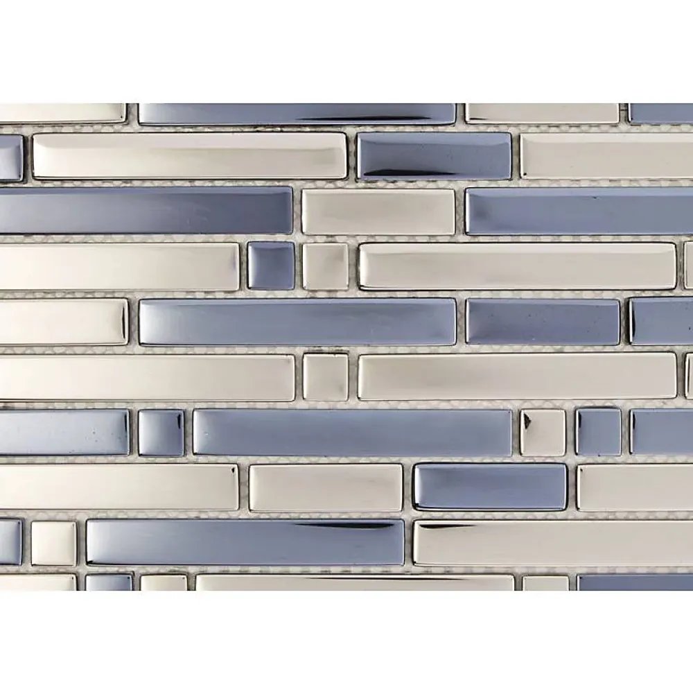 Decoon Mosaïque Pour Pièce À Vivre<Mosaïque Verre - Chrome - Barrettes