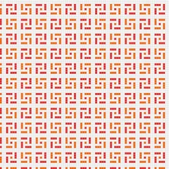 Gioia Materia Mosaïque 2,5x2,5cm motif géométrique Palm Springs Palm (4 couleurs) Brillant / Poli boite de 2 m2- Carrelage Sol Pour Wc
