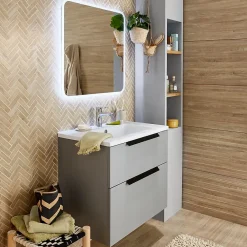 GoodHome Mosaïque 30x30cm Rusticwood- Mosaïque Pour Wc|Mosaïque Pour Pièce À Vivre