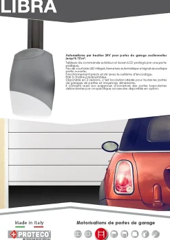Proteco Motorisation de porte de garage sectionnelle et basculante - 700 N - LIBRA by - 1513- Motorisation De Porte De Garage