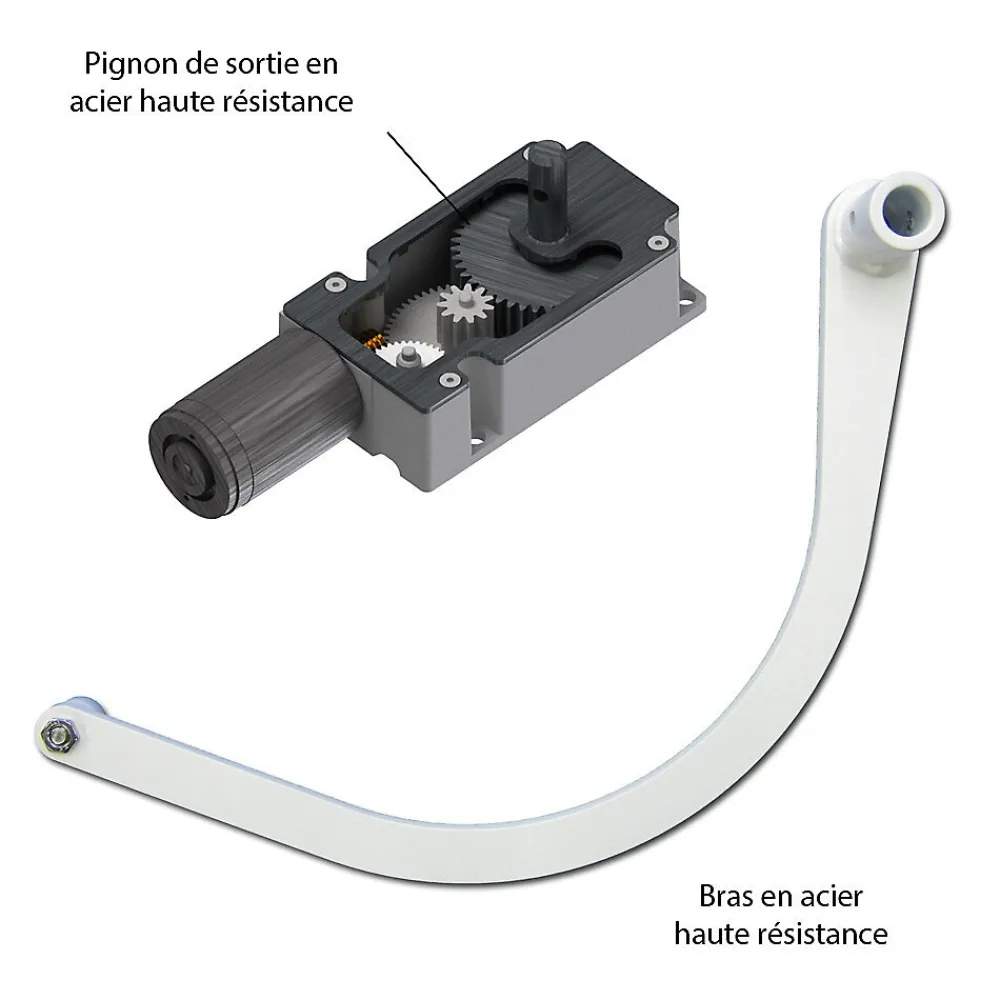 Slid’Up By Mantion Motorisation pour volet 1 battant SLID'UP WINEO filaire - baie 400 à 800 mm - brut- Volet Battant