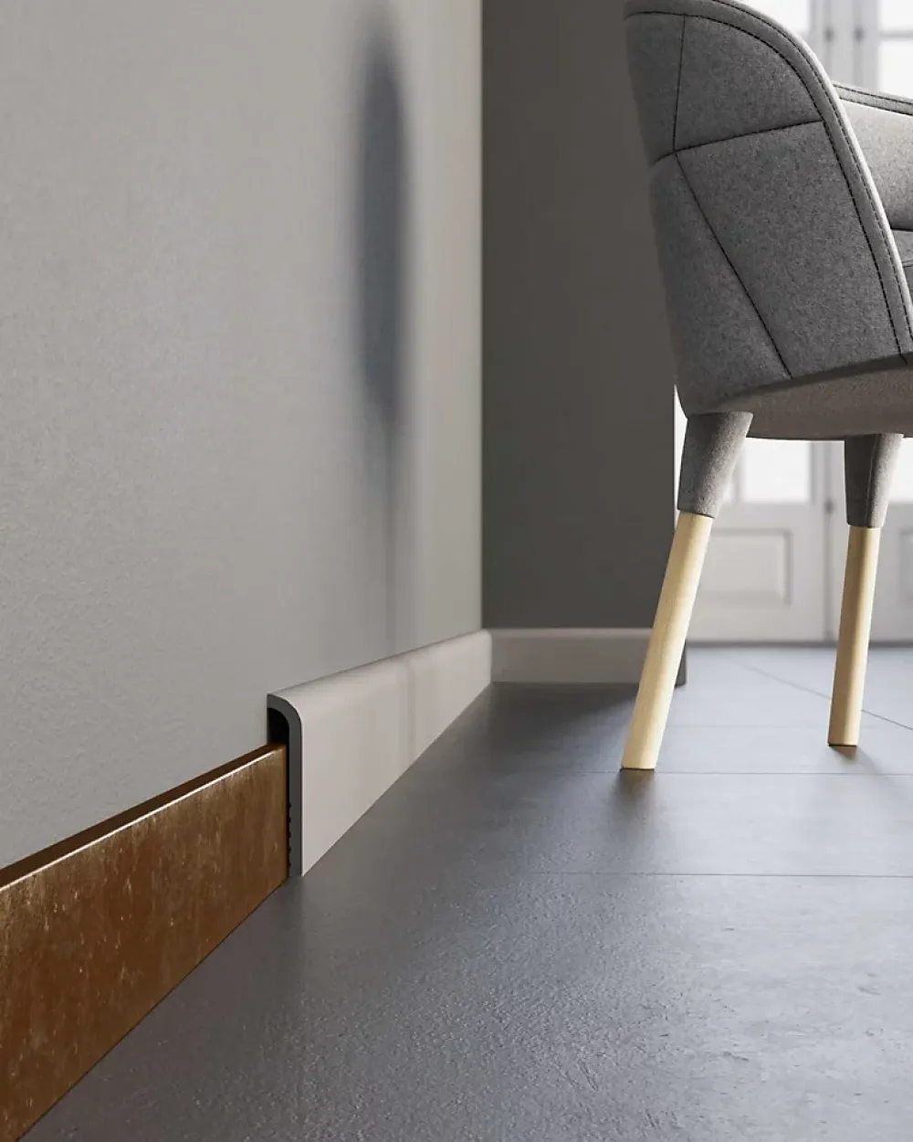 Noel & Marquet Plinthe Pour Parquet Et Stratifié<Moulure couvrante NMC WALLSTYL CF1 Moulure décorative Plinthe Moulure décorative