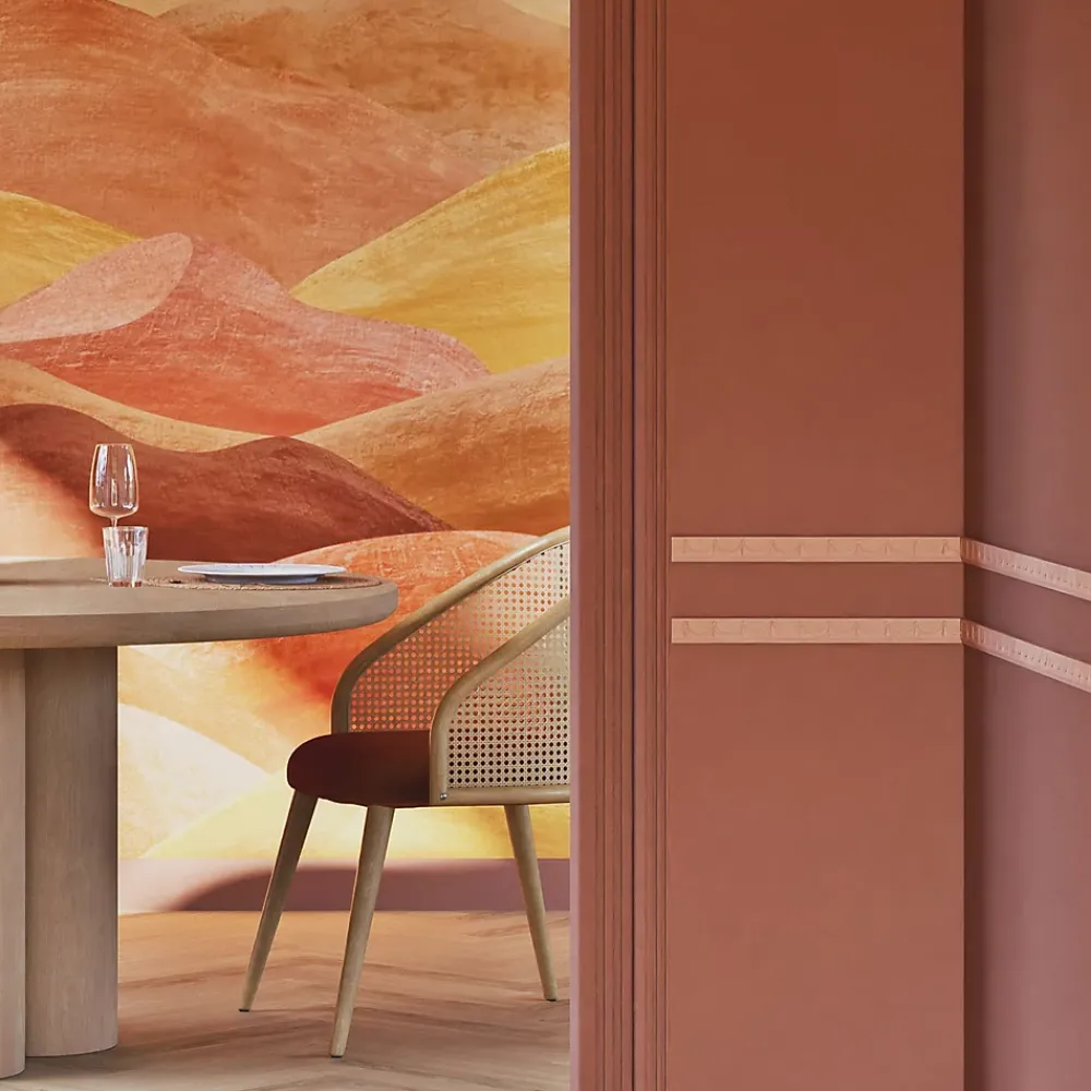 Woodbord Moulure<Moulure murale décorative en bois ROYALE - 3 x 100 cm - Brut sans peinture - Cimaise - Plinthe - Baguette d'ornement