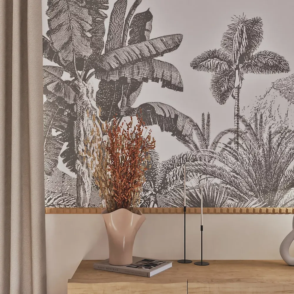 Woodbord Moulure<Moulure murale décorative en bois PONT NEUF - 3,5 x 100 cm - Brut sans peinture - Cimaise - Plinthe - Baguette d'ornement