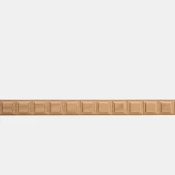 Woodbord Moulure<Moulure murale décorative en bois PONT NEUF - 3,5 x 100 cm - Brut sans peinture - Cimaise - Plinthe - Baguette d'ornement